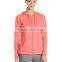 china promotional custom supreme quality polyester / cotton zipper long sleeve plain sport hoodie for women