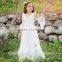 2017 Baby Girl Party Dress Children Frocks Designs Flower Girls White Long Maxi Wedding Dress