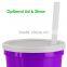 USA Made 12 oz Smooth-Sided Transparent Stadium Cup - comes with your logo