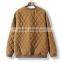 Unisex Autumn/winter Korean Style Diamond-type Lattice Cotton/polyester Pullover Sweatshirts Campus Wear