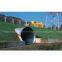 Large diameter galvanized corrugated steel pipe culvert