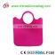 Cheap Mini Colorful Silicone Beach Bag for Women Handbag