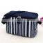 Stripe Pattern Warm Water Bottle Handle Carry Cooler Bag