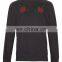 CHEFON Washed black tattoo rose sweatshirt CTSS0006