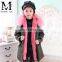 Custom Rex Rabbit Fur Coat For Kids Lovely Children Winter Coat For Wholesale