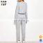 New design track suit crop top with drawstring waist pants blank tracksuit wholesale