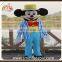 Lovely mickey mascot costume, plush figure mickey with suit cosplay costume