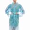 Non Woven Lab Coat with 4pcs hook and loop in front