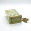 square metal tea tin canister/tea tin container in can