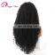 Grade 8a Kinky Curl Natural Color For Black Woman Glueless Virgin brazilian Human Hair Lace Frontal Wig