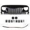 Front Matt Black Grill Grille for 2007-2017 Jeep Wrangler JK