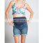 DiZNEW Fashion Plus Size Maternity Stretch Denim Skirt Women