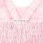 Baby Girl Solid Pink Color Dress halter Sweet Baby Girl Dress with two cute pocket Summer Clothings
