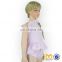 Latest Design Pink Solid Color Ruffle Infant Baby Summer Girl Romper Stripe Seersucker Adult Baby Girls Bodysuit