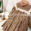 Children's skirt 2020 late autumn girl plus velvet long-sleeved Korean princess dress 100-140 print cotton skirt for children