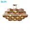 Individuality Handmade Natural Wood Honeycomb Shape Pendant Lamp