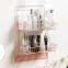 Multi-layer Refrigerator Storage Rack/Cosmetic Storage Basket with Hooks