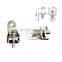 Curtain accessories opening and closing curtain track lock