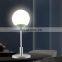 China factory wholesale aluminum led small round table lamp cprdless decorative hotel desk lamp