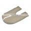 2Pcs Car Front Door Panel Armrest Microfiber Leather Cover For Honda Civic Sedan 2006 2007 2008 2009 2010 2011 Gray