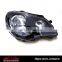 Car Front Head Lamp Lights for VW Polo 9N3 2005 Black 6Q1941008m