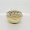 Wholesale Luxury Empty carved Unique Design Chrome Plated Metal  Candle Jars Holders Vessles With Lid for Sale