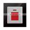 Type 86 UK/EU Standard High Power Wall Switch Gold/Red/Blcak Tempered Glass Panel 86*86mm Socketes And Switches Electrical 45A