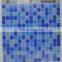 Mix Blue hot melted Glass swimming pool tiles mosaic