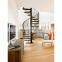 Prefabricated stainless steel spiral staircase design