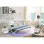 Modern hotel beds with LED lights luxurious master bedroom furniture leather round bed frame