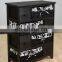 WICKER CHEST DRAWER BASKET MAIZE BEDSIDE CABINET RETRO STORAGE UNIT CUPBOARD