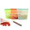 Popular reusable eco-friendly food grade silicone bag for fruit and meat