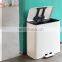 innovative high quality 90 degree open stainless steel garbage container bin kitchen composteira recycling bin