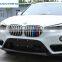 14pcs Front Grill Cover Decoration Trim For BMW X1 F48 2016 2017 ABS Chrome Accessories Car Styling New Arrivals