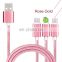 Braided data cable 3 in 1 multi-function charging USB cable Mobile phone charging cable