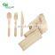 Yada Factory Natural eco portable wholesale designed cutlery portable flatware set party wooden for supermarket