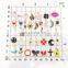 100pcs Mixed Enamel Unicorn Animal Birds Tree Charms Pendants DIY Handmade Necklace Bracelet Jewelry Making Accessories