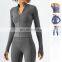 Nude feeling  2/3PCS Yoga Set Womens Yoga Outfit Gym Fitness Suit Active Wear Workout Sports Halter Bra Set Zip Jacket Yoga Wear