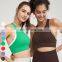 New Contrast Sexy False Two Pieces Shockproof Racerback Sports Bras Gym Fitness Tank Top Yoga Crop Top Seamless Sports Bra Women