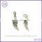 custom silver angel wing charms wholesale for bracelet