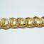 China supplier aluminum curb chain for bracelet, twisted chain for jewelry