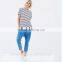 Women 2016 casual t shirt arrival 100%cotton fashion stripe short sleeve women's clothing TS030