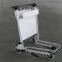 Carrito de acero para aeropuerto, carrito de equipaje de acero inoxidable para aeropuerto