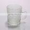 Fancy High Quality clear mug glass cup bees glass stemware tea cups