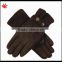 Women's Suede Gloves with Strap Detail