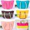 2015 fasion colorful silicone tote bag, beach bag