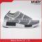 2016 Hot selling fashion flyknit fabric running shoes no laces