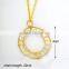 unique products to sell crystal in ring shape 18k gold jewelry necklace