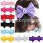 Hot Baby solid color large bow cotton Headband girl Headband Toddler turban Headband cotton kids big bow headband wh-1767