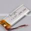 Rechargeable Li-polymer Battery 501646 360mAh 3.7V With Stable PCM for Wireless Bluetooth